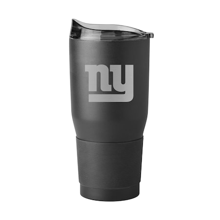 Logo Brands New York Giants 30oz Etch Powdercoat Tumbler 621-S30PT-BLK-9
